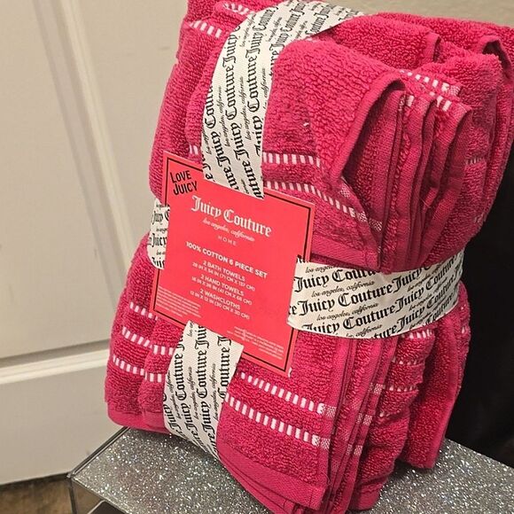 Juicy Couture Home 6-PC Broken Striped Bath Towel Set - Picture 4 of 7